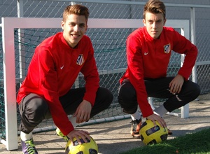 TEMPORADA 2013/14. Iván Alejo y Nacho Buil, Atlético de Madrid Juvenil División de Honor